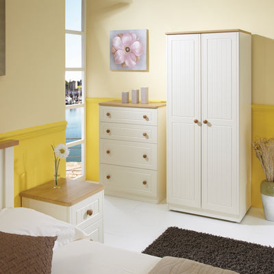 Brixham Cream 2 Door Wardrobe