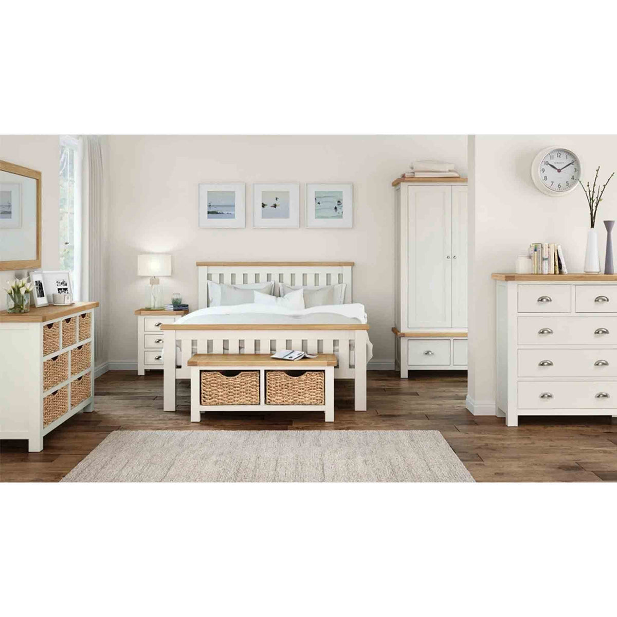 Decorative room image with The Daymer Cream 2 Door Double Wardrobe