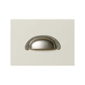 Close up of metal handle on The Daymer Cream 2 Door Double Wardrobe