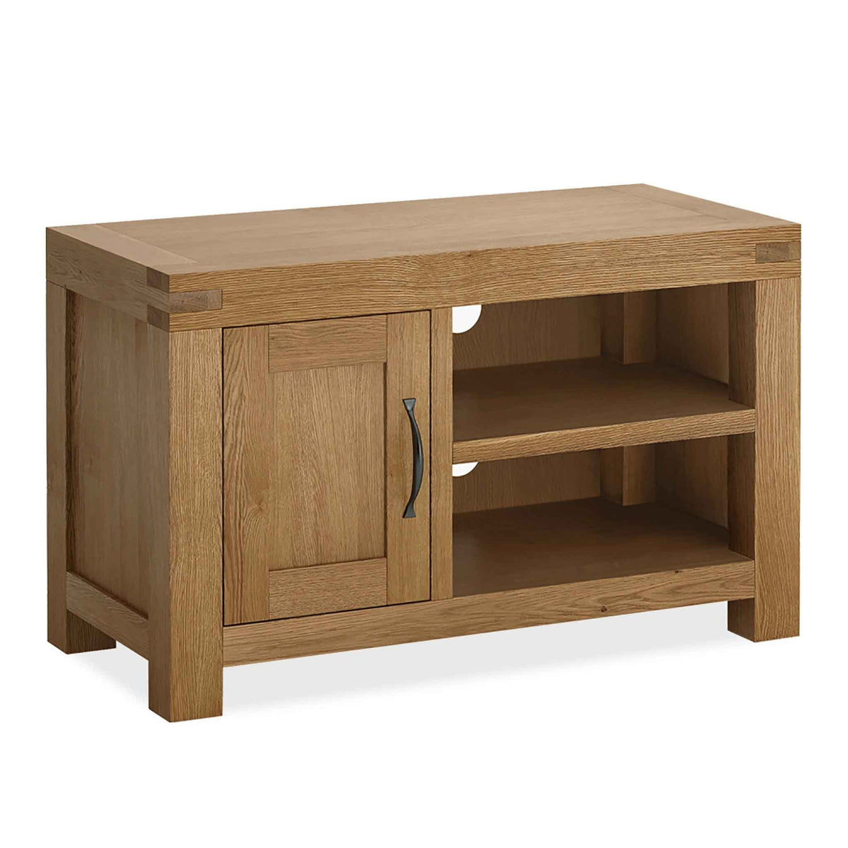 The Abbey Grande 90cm Oak Small TV Stand Storage Unit from Roseland Furniture
