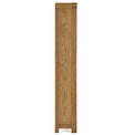 Abbey Grande Large Wide Oak Bookcase - Side on view