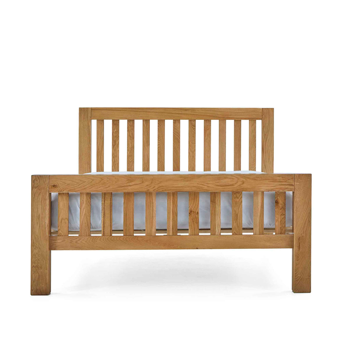 Abbey Grande Oak Bed Frame Double or King Size by Roseland Furniture