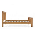 Abbey Grande Oak Bed Frame Double or King Size - Side on view