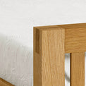 The Abbey Grande Wooden Oak Bed Frame Double or King Size - Close Up of Tenon Joints