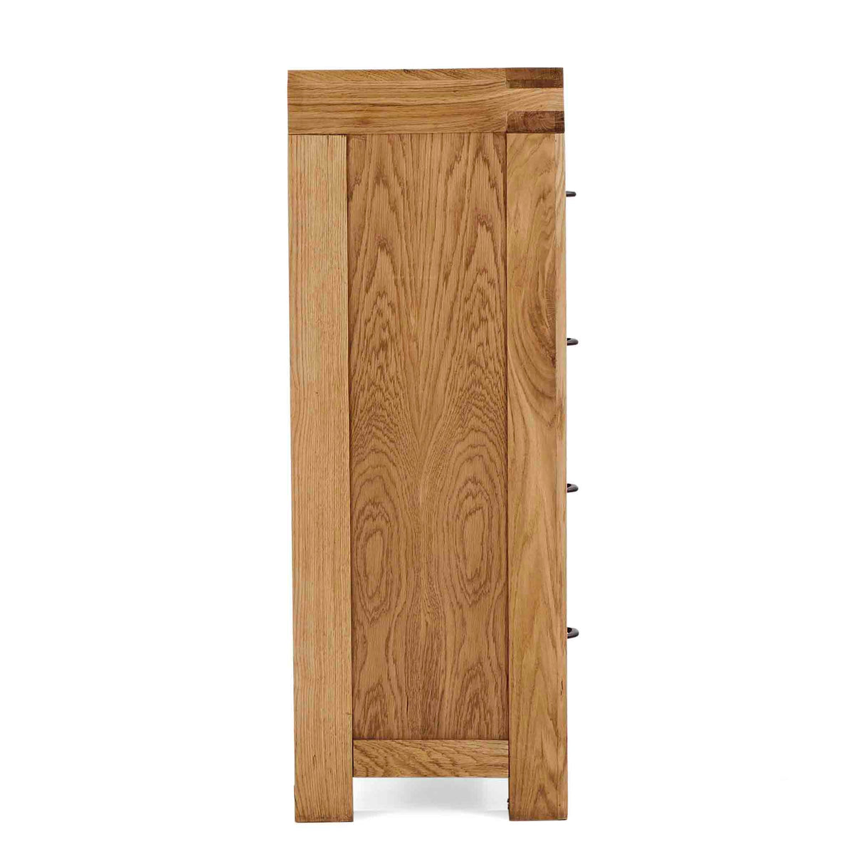 Abbey Grande Oak 2 Over 3 Chest of Drawers - Side on view
