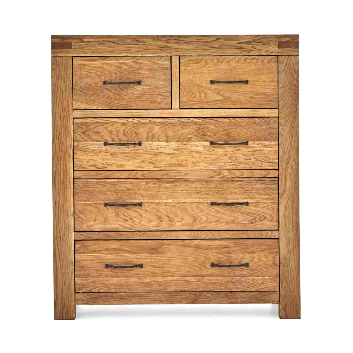 Abbey Grande Oak 2 Over 3 Chest of Drawers by Roseland Furniture