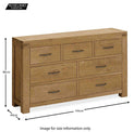 Abbey Grande 3 over 4 Drawer Chest