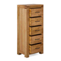 Abbey Grande Tallboy Chest of 5 Drawers - Side view with drawers open