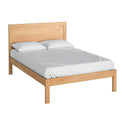 The Abbey Light Oak 4ft 6 Double Bed Frame by Roseland Furniture