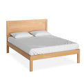 The Abbey Light Oak 5' King Size Bed Frame by Roseland Furniture