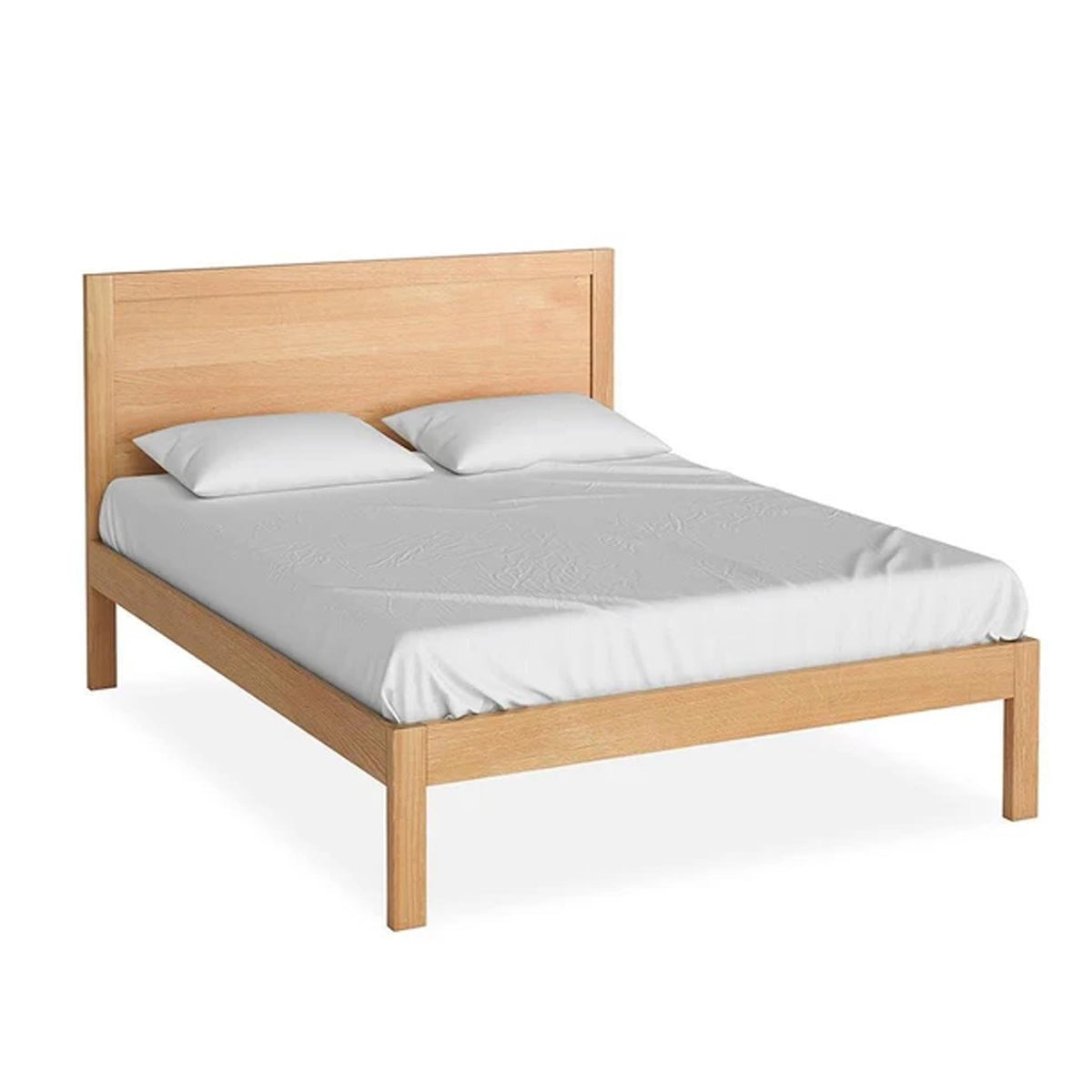 The Abbey Light Oak 5' King Size Bed Frame by Roseland Furniture