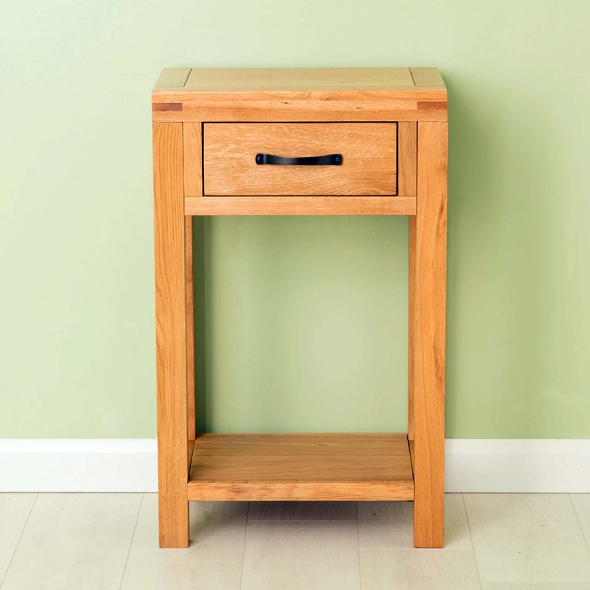 The Abbey Waxed Small Hall Telephone Table - Lifestyle