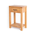 Abbey Waxed Small Hall Telephone Table - Side view
