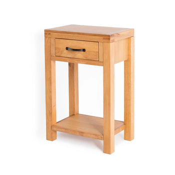 Abbey Waxed Oak Telephone Table