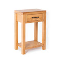 Abbey Waxed Small Hall Telephone Table - Side view