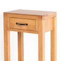 Abbey Waxed Small Hall Telephone Table - Close up of drawer