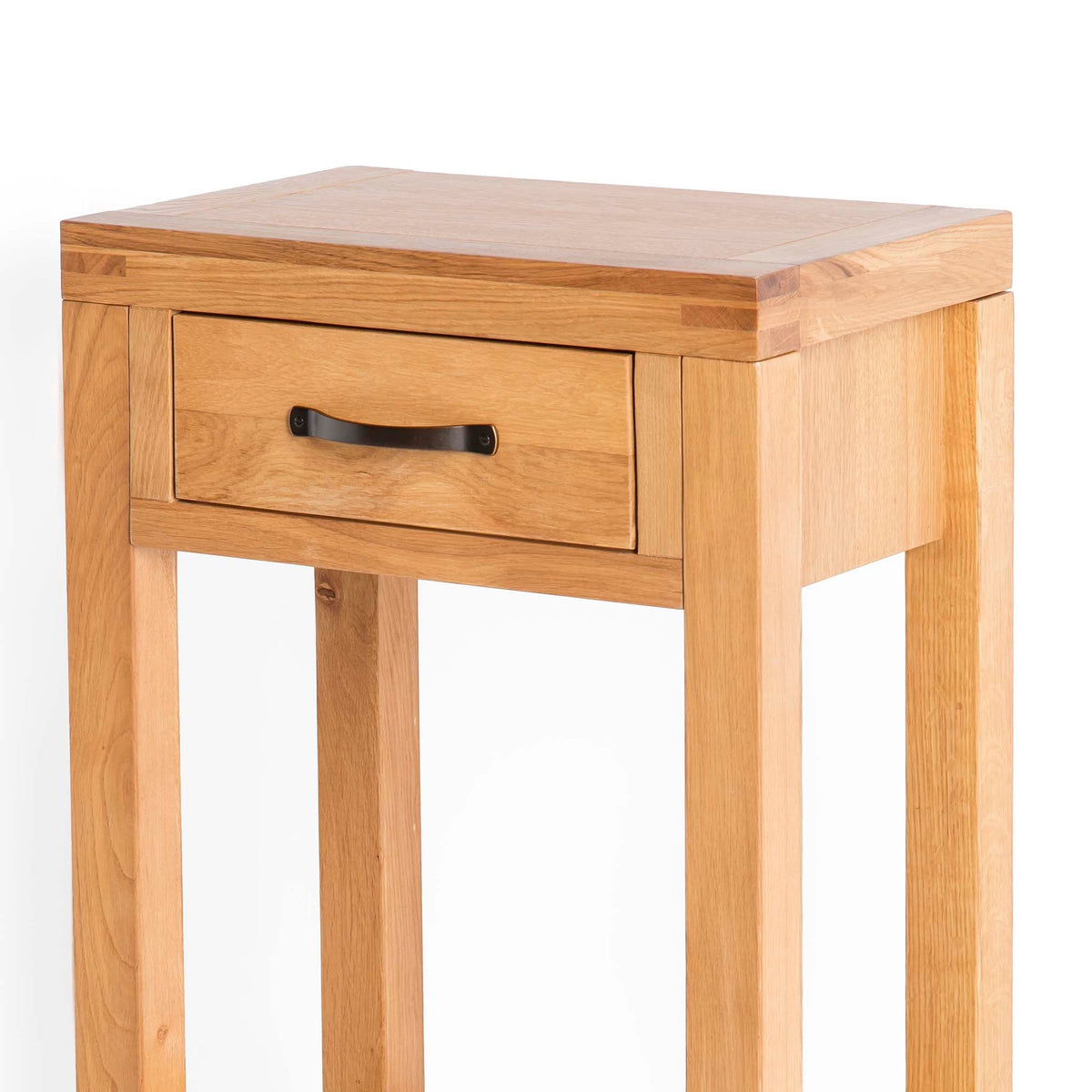 Abbey Waxed Small Hall Telephone Table - Close up of drawer