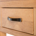 Abbey Waxed Small Hall Telephone Table - Close up of drawer