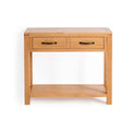  Abbey Waxed Oak Console Table with Drawer by Roseland Furniture