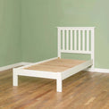 Cornish White 3ft Single Bed Frame - Lifestyle side view