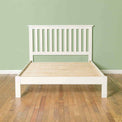 Cornish White Double Bed Frame - Lifestyle front view