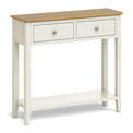 The Windsor Cream Painted Console Table with Storage Drawers from Roseland Furniture