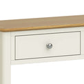 The Windsor Cream Painted Console Table with Storage Drawers - Close Up of Drawer