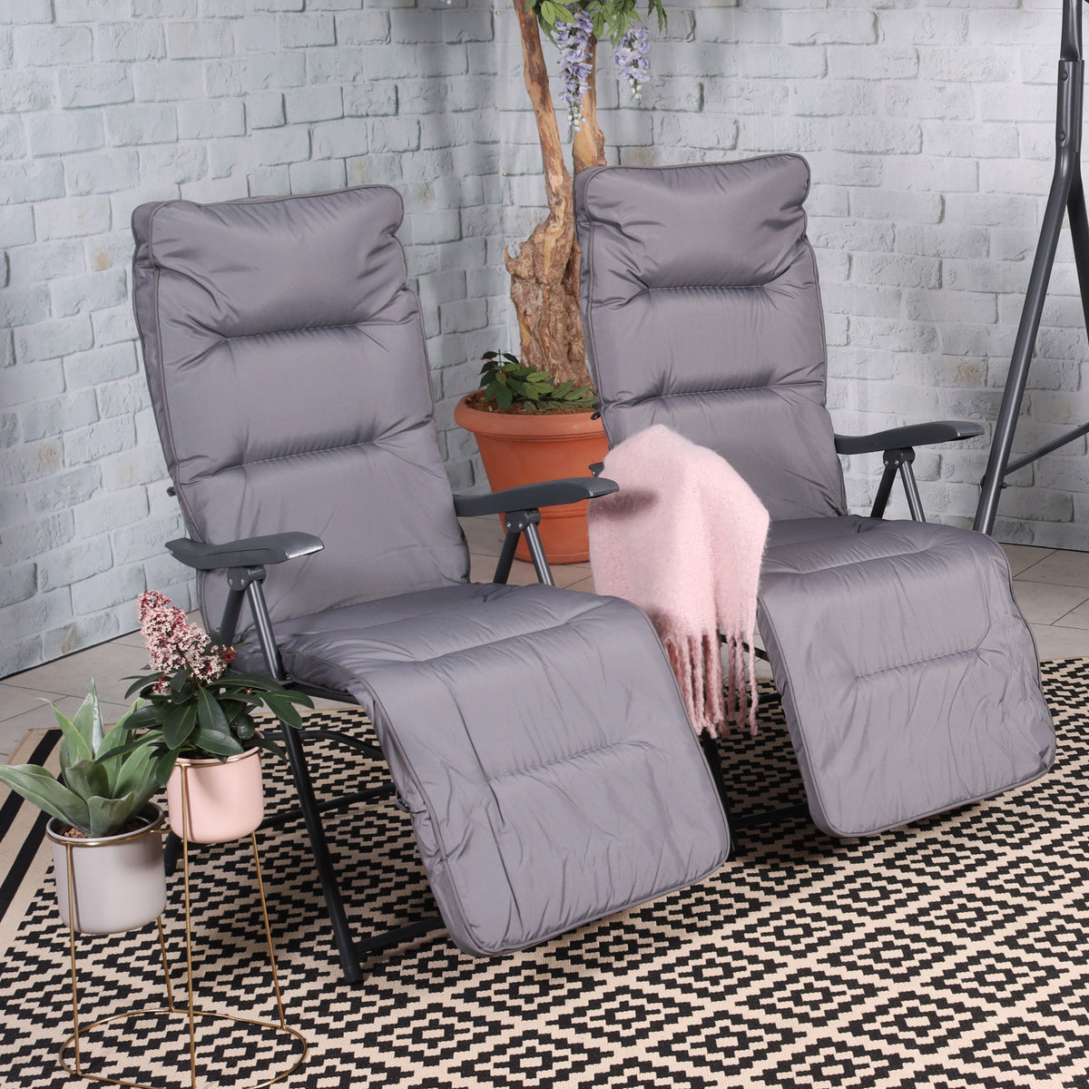 Cairo Folding Garden Reclining Relaxer Chair