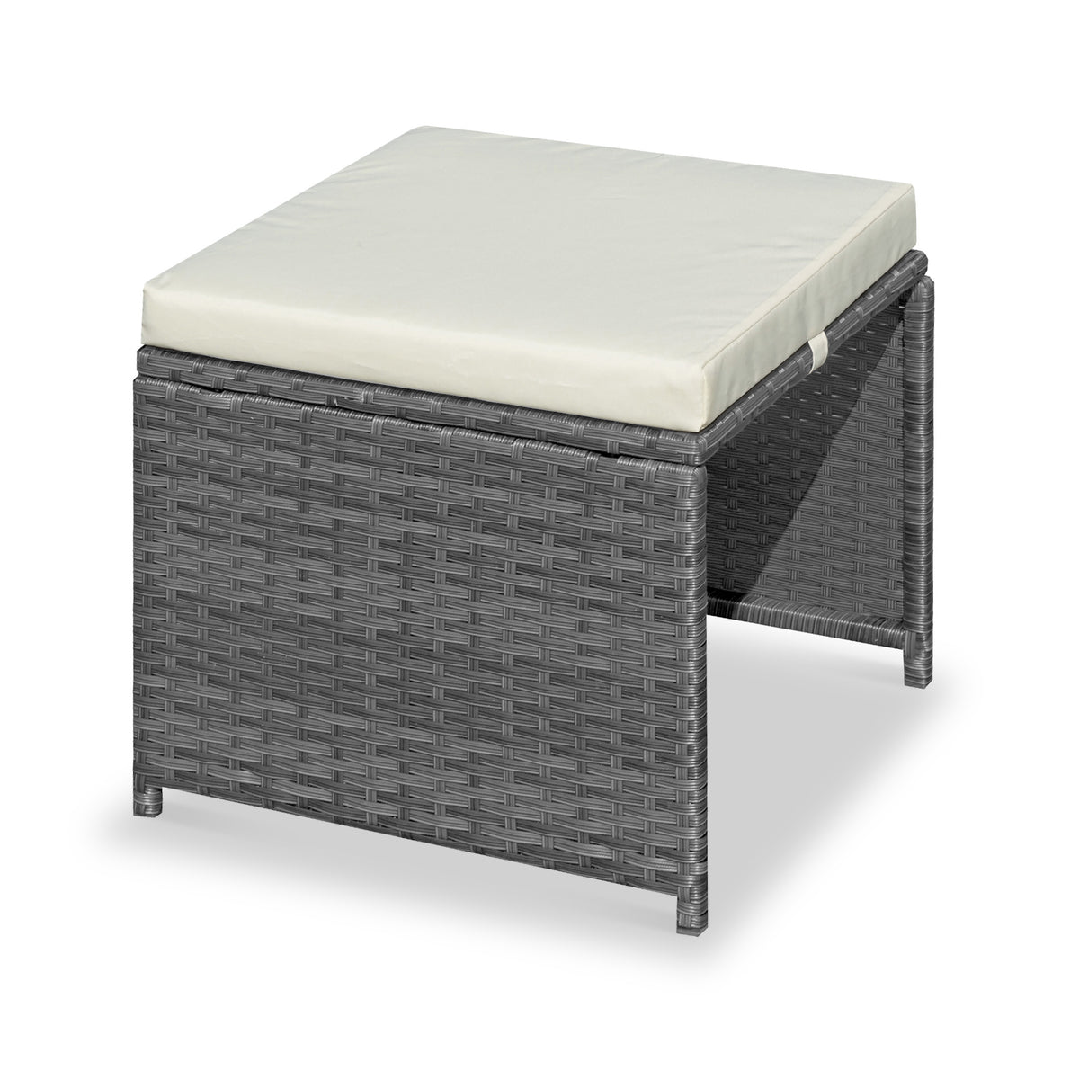 Cannes Grey 10 Seater Rattan Cube Dining Set