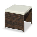 Cannes Brown 8 Seater Rattan Cube Dining Set