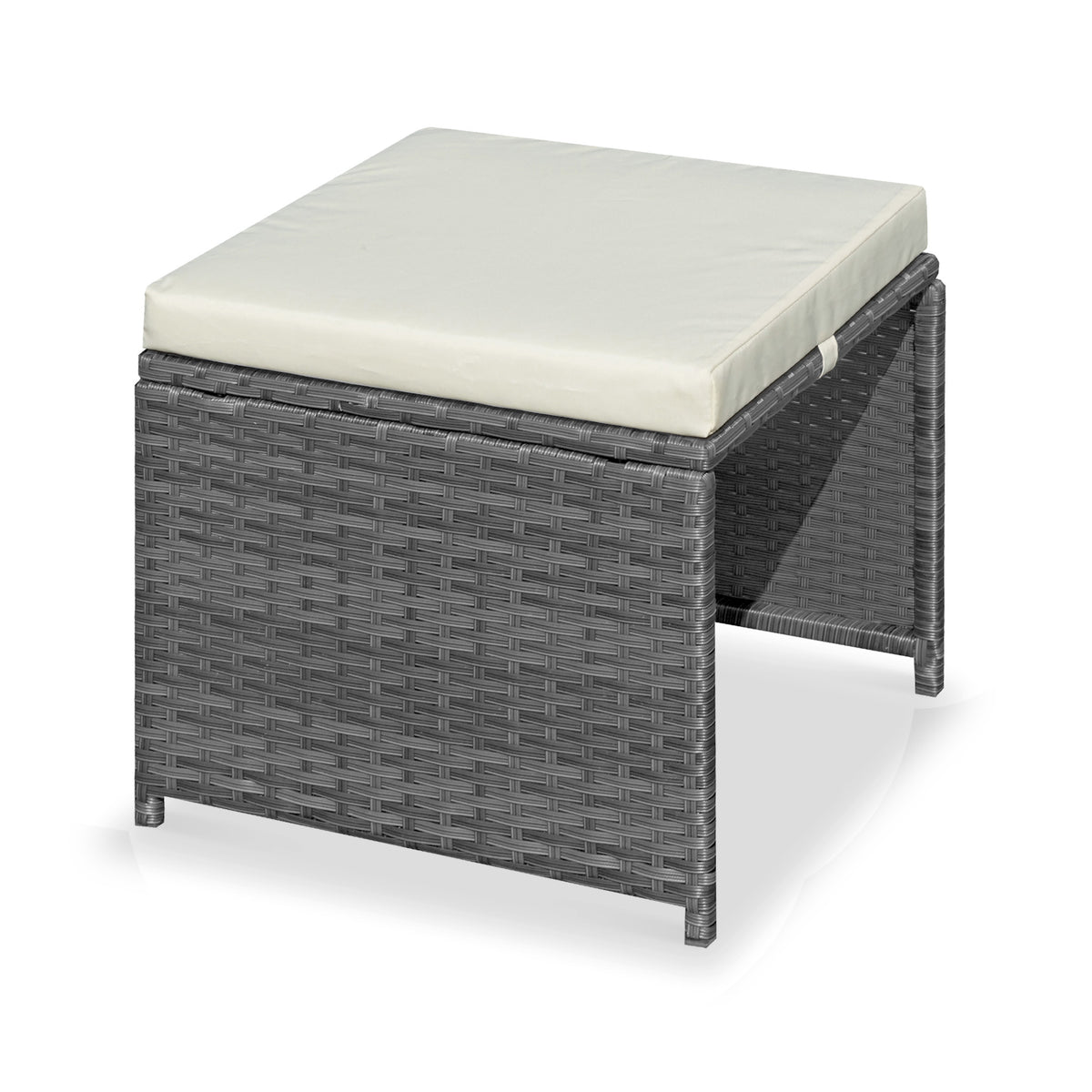 Cannes Grey 8 Seater Rattan Cube Dining Set