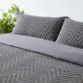 Chevron Tufted Cotton Duvet Set