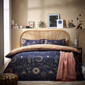 Nunki Duvet Set | Single | Gold/Navy