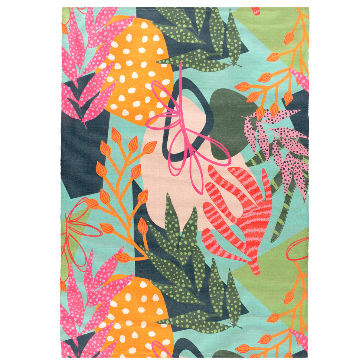 Coralina Tropical Floral Outdoor / Indoor Rug 