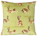 Country Running Hares 43cm Polyester Velvet Cushion