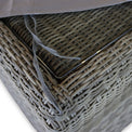 8 Seat Cube Set Grey Outdoor Furniture Heavy Duty Cover