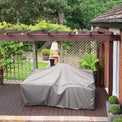 8 Seat Cube Set Grey Outdoor Furniture Heavy Duty Cover