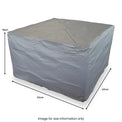 8 Seat Cube Set Grey Outdoor Furniture Heavy Duty Cover
