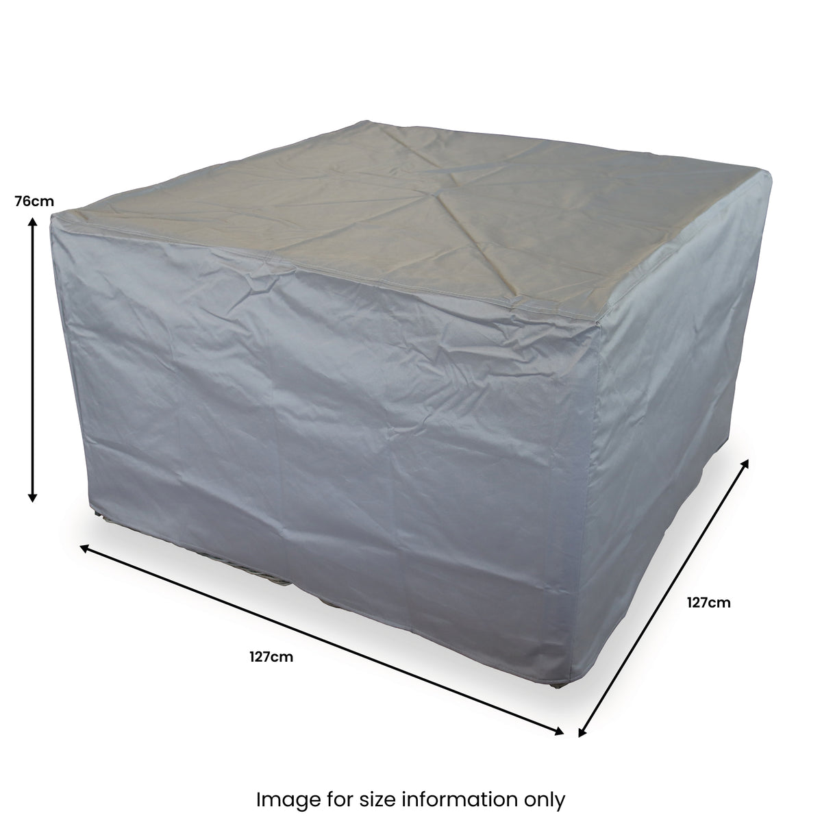 8 Seat Cube Set Grey Outdoor Furniture Heavy Duty Cover
