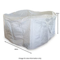 4 Seater Round Grey Outdoor Furniture Heavy Duty Cover