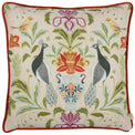 Chatsworth Peacock 43cm Damask Floral Polyester Cushion