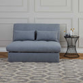 Camille Mid Grey Textured Weave Pull Out Sofa Bed for living room or bedroom