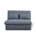 Camille Mid Grey Textured Weave Pull Out Sofa Bed