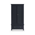 Cornish Black 2 Door Wardrobe from Roseland Furniture