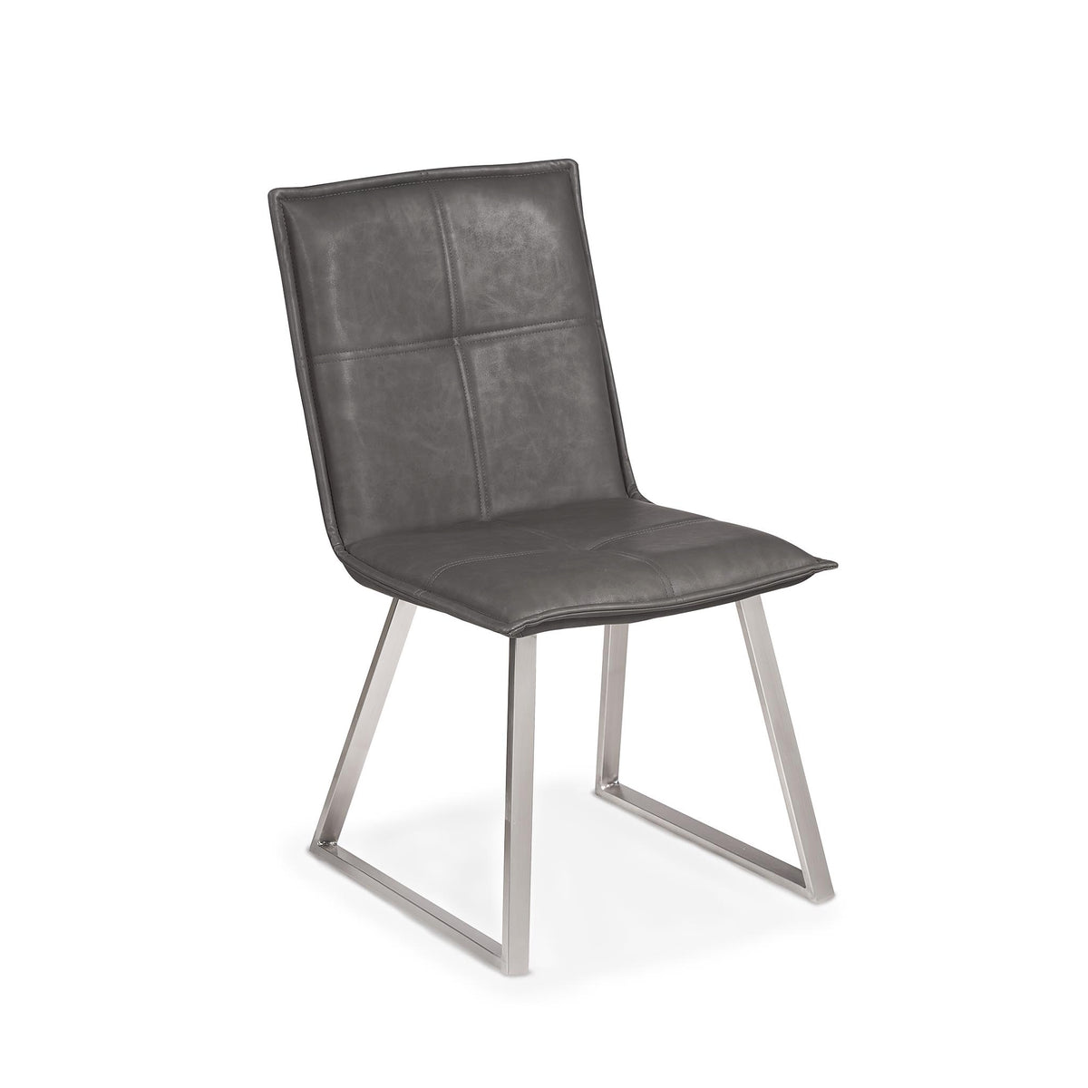Lucca Dining Chair Stainless Steel by Roseland Funiture