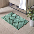Diamond Tufted 80cm Cotton Bath Mat