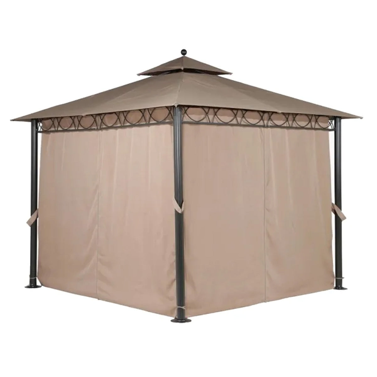 Dubai 3m Mocha Brown Luxury Garden Gazebo