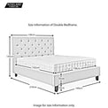 Finley Double Bed Frame - Size Guide