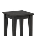 Elise Noir Black Wooden Sofa End Table table top close up