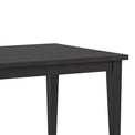 Elise Noir Black 120cm Fixed Dining Table close up of table top
